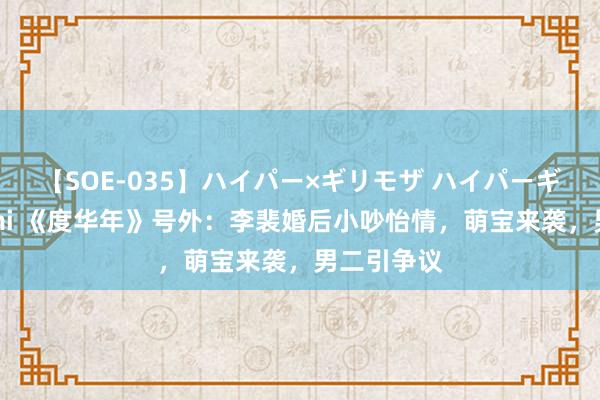 【SOE-035】ハイパー×ギリモザ ハイパーギリモザ Ami 《度华年》号外：李裴婚后小吵怡情，萌宝来袭，男二引争议